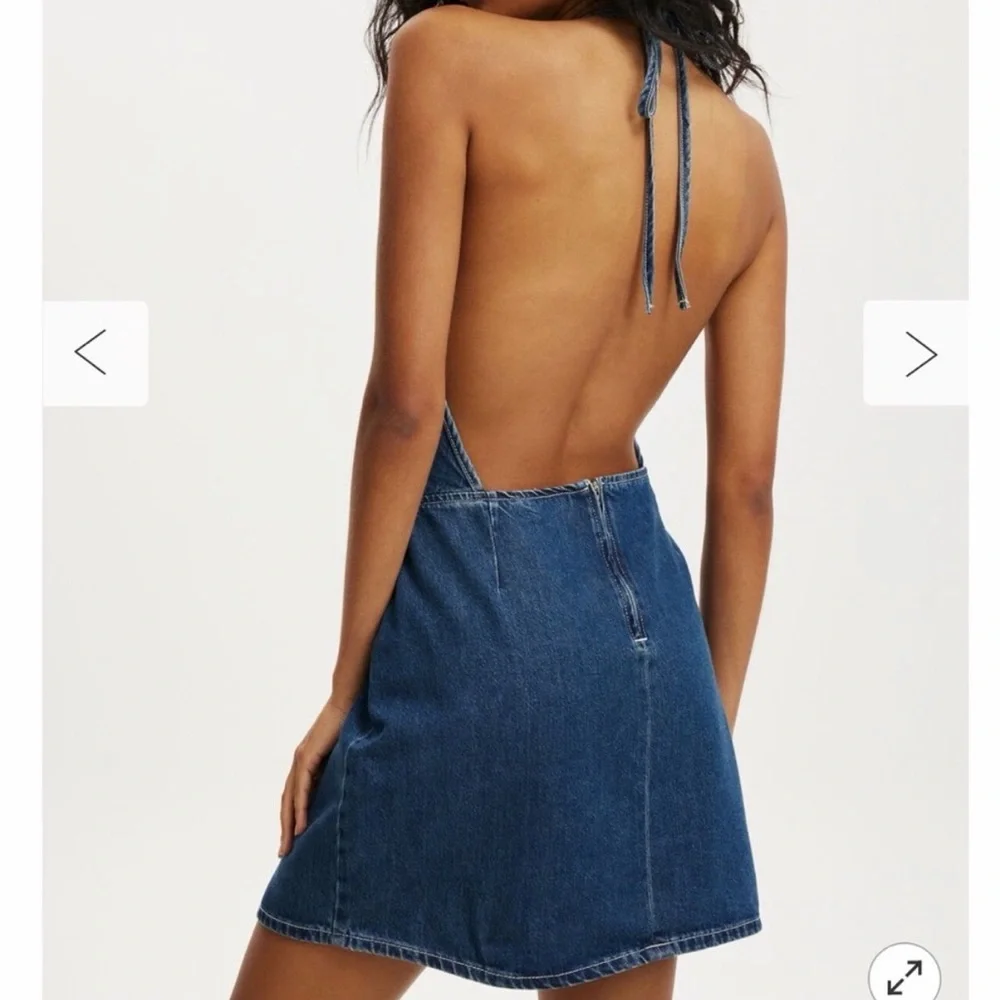 Zara Halter Denim Dress - Picture 4 of 4